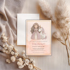 Elegant Princess Unicorn Kids Birthday Invitation