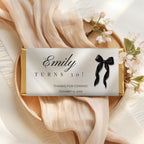 Black Bow Chocolate Bar Wrappers