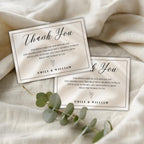 Elegant Gender Reveal Thank You Card