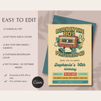 Retro 80s Cassette Tape 40th Birthday Invitation