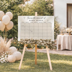 Elegant Gender Reveal Due Date Calendar
