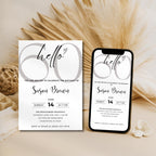 Minimal 60th Birthday Invitation