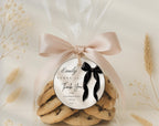 Black Bow Favor Tags