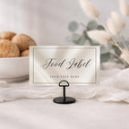 Elegant Black & White Food Labels