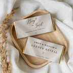 Elegant Gender Reveal Chocolate Bar Wrapper