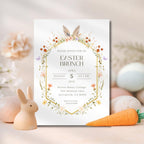 Floral Easter Brunch Invitation
