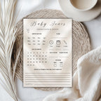Gender Reveal Predictions and Advice Card