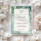 Greenery Bat Mitzvah Invitation