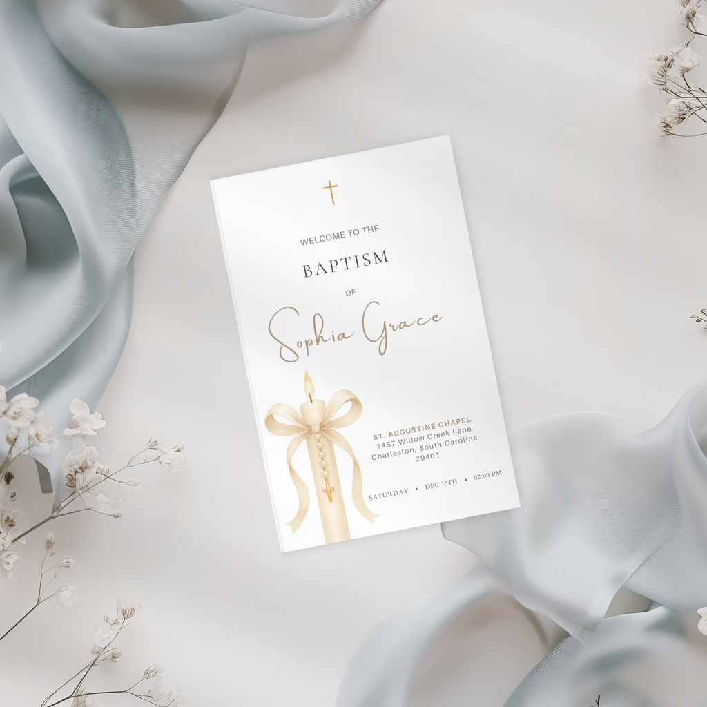 Gold Candle Baptism Program