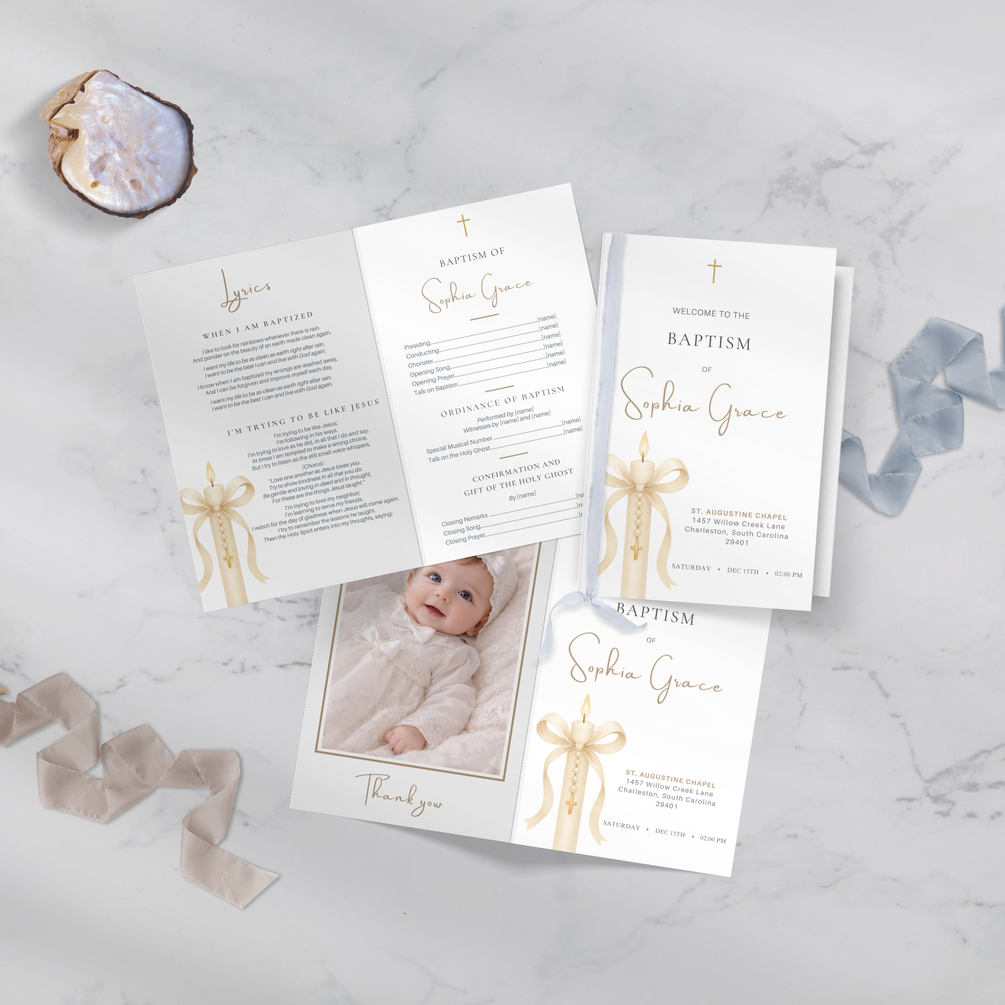Gold Candle Baptism Program
