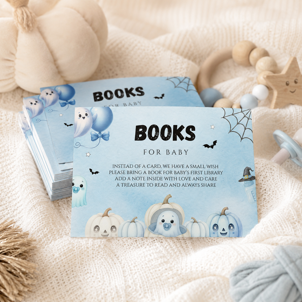 Little Boo Blue Books for Baby Card