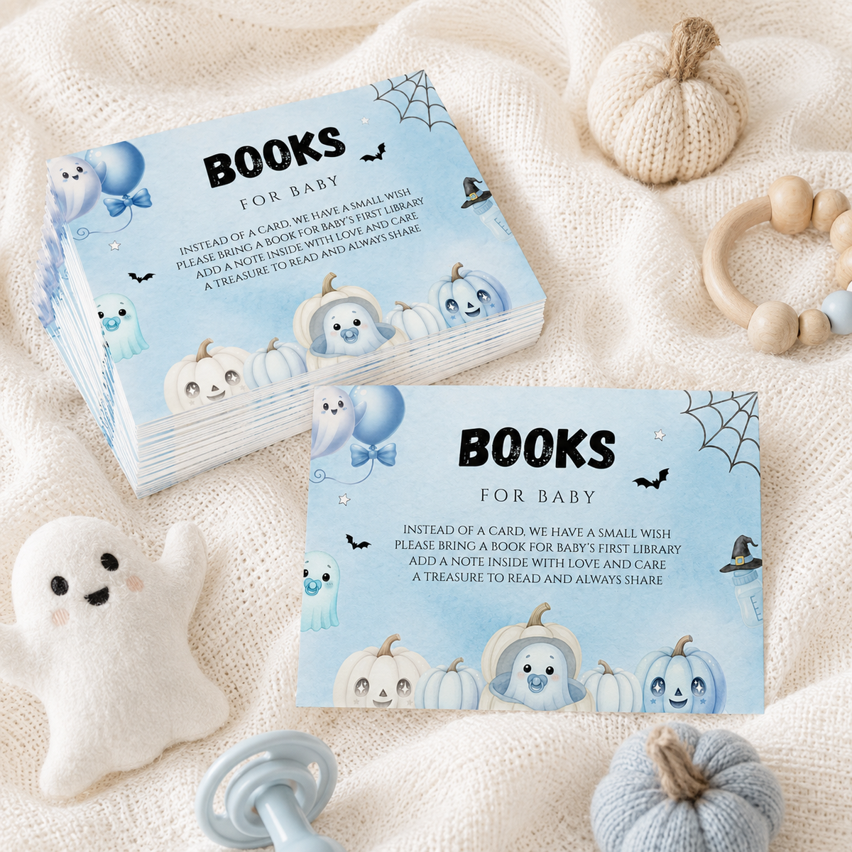 Little Boo Blue Books for Baby Card