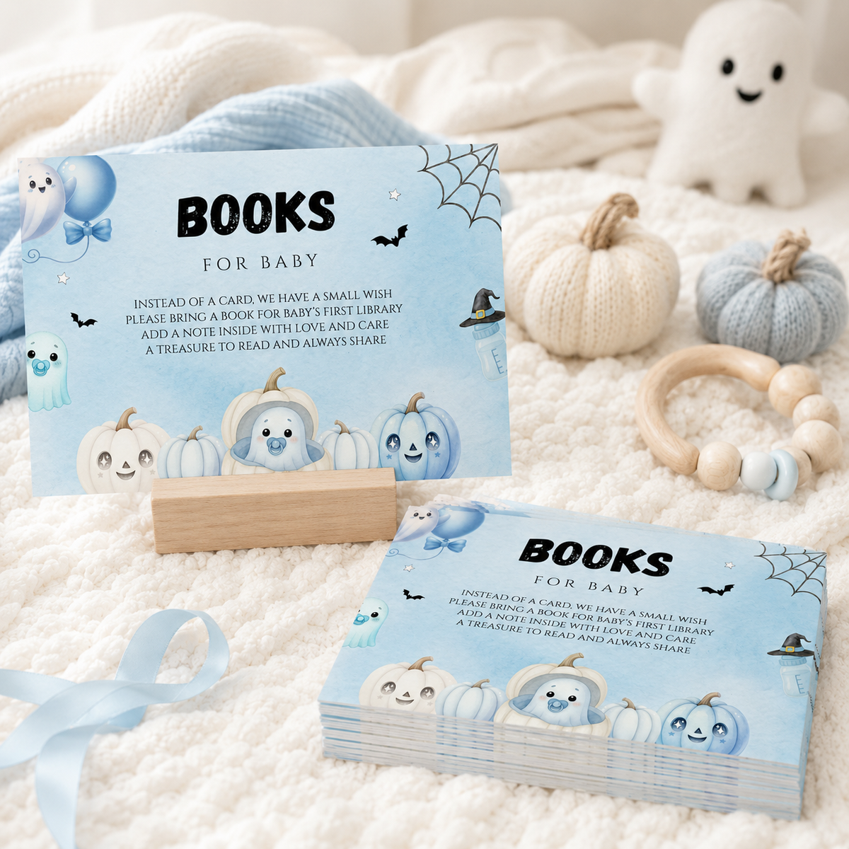 Little Boo Blue Books for Baby Card