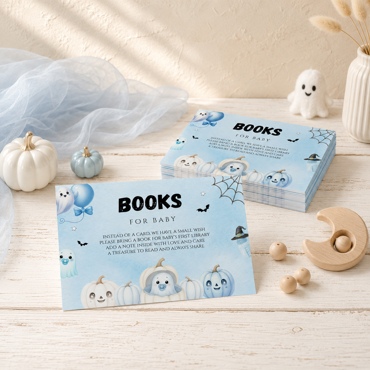 Little Boo Blue Books for Baby Card