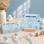 Little Boo Blue Diaper Raffle Card