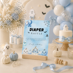 Little Boo Blue Diaper Raffle Sign