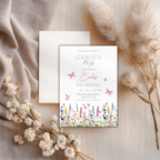 Wildflower Garden Butterfly 18th Birthday Invitation