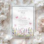 Wildflower Garden Butterfly 18th Birthday Invitation
