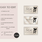 Black Bow Food Labels
