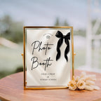 Black Bow Photo Booth Sign