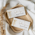 Gold Candle Baptism Chocolate Bar Wrapper