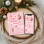 Santa Cocktail Friendsmas Party Invitation