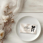 Black Bow Place Cards