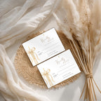 Gold Candle Baptism RSVP Card