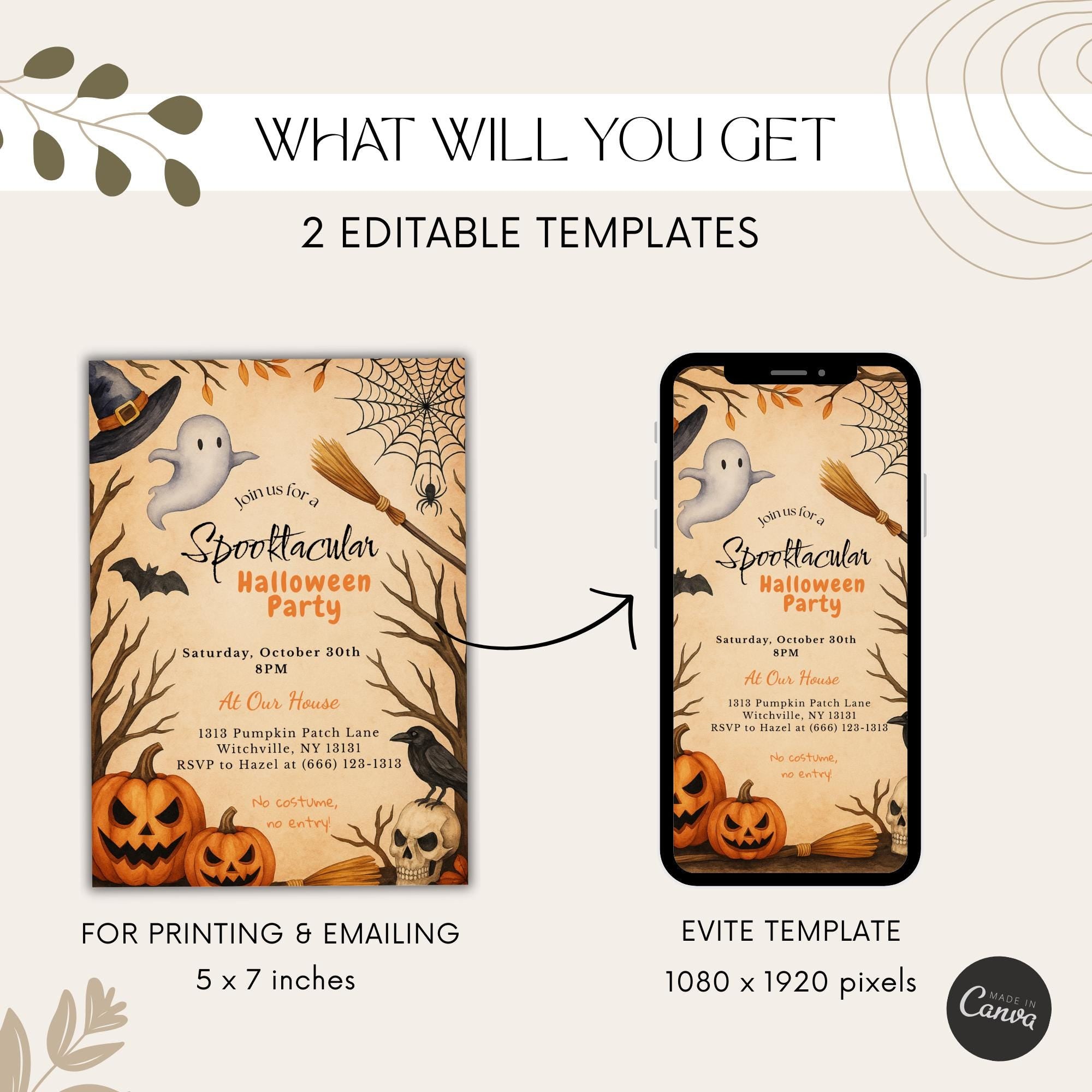 Spooktacular Halloween Party Invitation