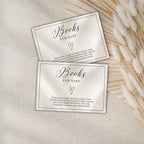 Elegant Gender Reveal Books for Baby Card
