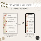 Elegant Wildflower Surprise Birthday Invitation