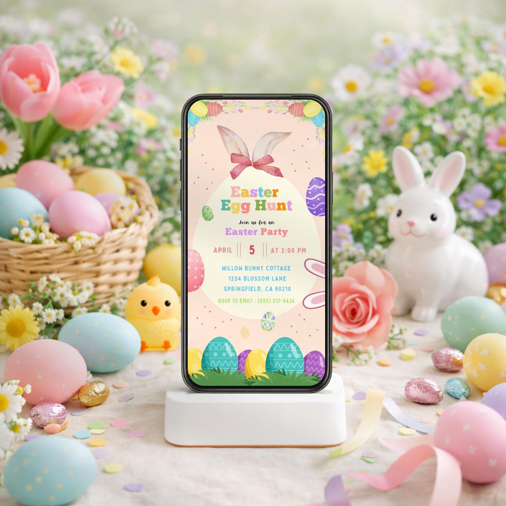 Easter Egg Hunt Party Invitation