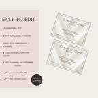 Elegant Gender Reveal Diaper Raffle Card