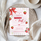 Berry First Birthday Invitation