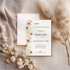 Elegant Wildflower Surprise Birthday Invitation