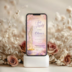 Magical Floral Tea Party Kids Birthday Invitation
