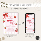 Berry First Birthday Invitation