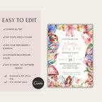 Whimsical Fairy First Birthday Invitation