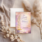 Magical Floral Tea Party Kids Birthday Invitation