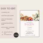 Elegant Champagne Brunch Birthday Invitation
