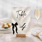 Black Bow Table Numbers 1-6