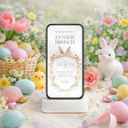 Floral Easter Brunch Invitation