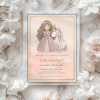 Elegant Princess Unicorn Kids Birthday Invitation
