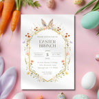 Floral Easter Brunch Invitation