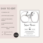 Minimal 60th Birthday Invitation