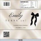 Black Bow Chocolate Bar Wrappers