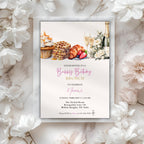 Elegant Champagne Brunch Birthday Invitation