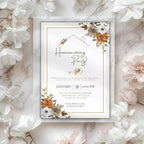 Floral Housewarming Party Invitation