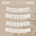 Elegant Gender Reveal Bunting Banner