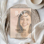 Bat Mitzvah Photo Invitation